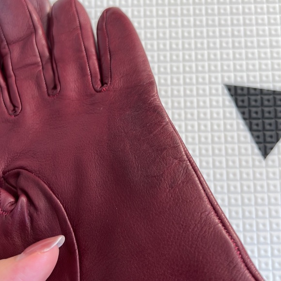 Babaton leather and wool gloves size 6.5 - Picture 5 of 6